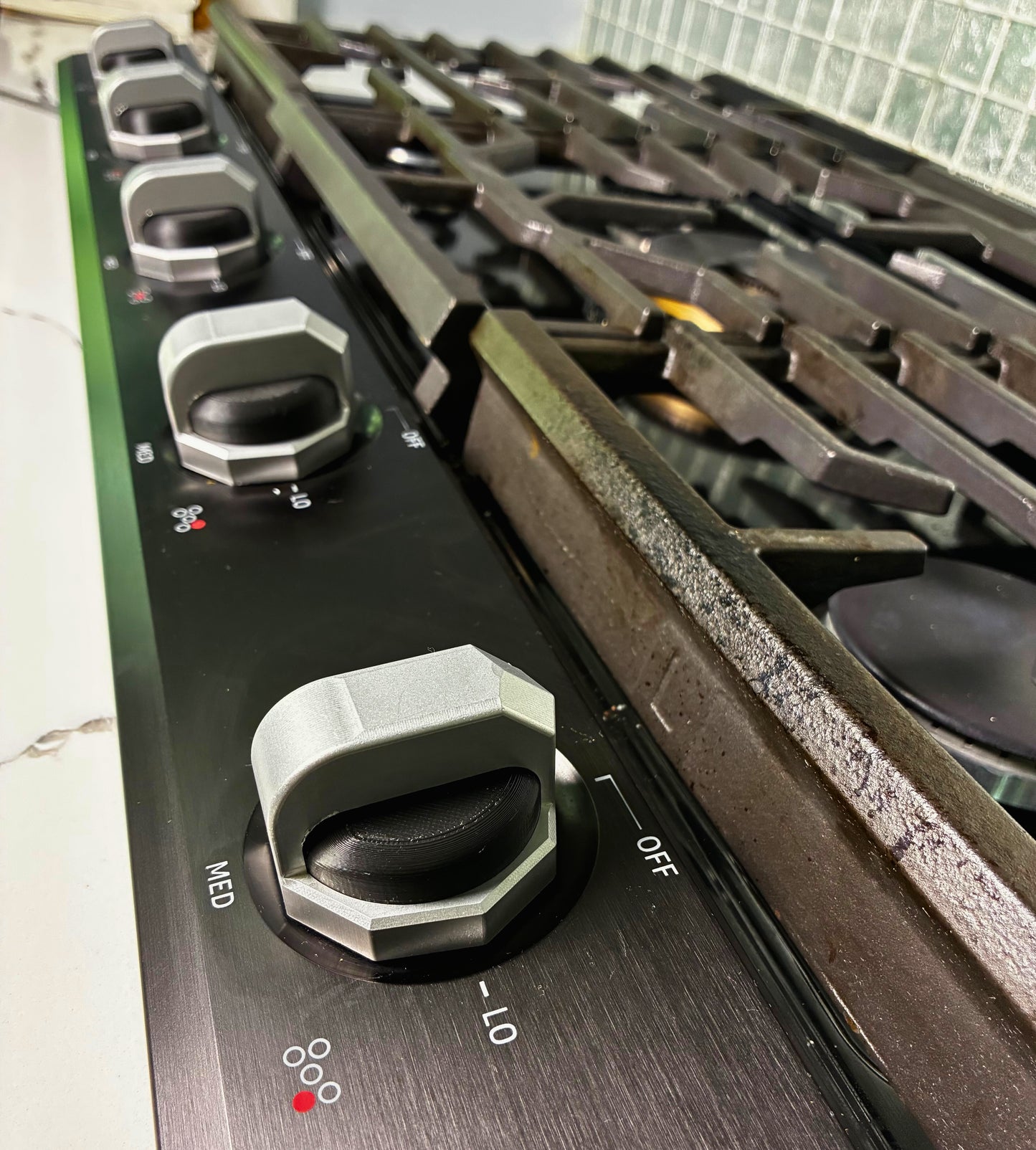 Four Stove Knobs Compatible with Dacor 30″ Gas Cooktop